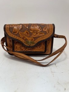 Vintage Hand Tooled Handbag