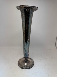 lot 25 image: 23 Tall Silver Vase