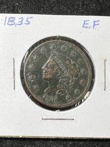 lot 06 image: 1835 US LIBERTY HEAD LARGE CENT