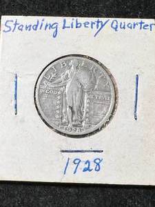 lot 07 image: 1928 US STANDING LIBERTY QUARTER