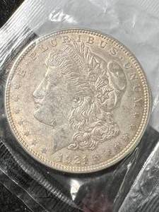 lot 13 image: 1921 US MORGAN SILVER DOLLAR