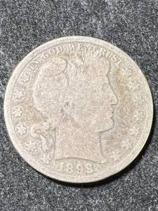 lot 17 image: 1899 US BARBER HALF DOLLAR
