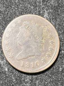 lot 40 image: 1810 US CLASSIC HEAD LARGE CENT