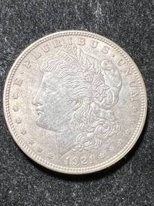 lot 48 image: 1921 US MORGAN SILVER DOLLAR