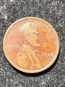 lot 49 image: 1910-S US WHEAT CENT VF
