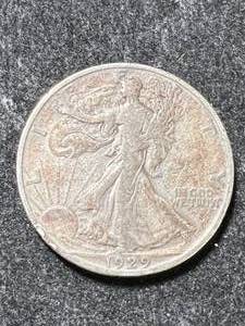 lot 51 image: 1929-D US WALKING LIBERTY HALF DOLLAR