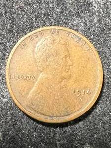 lot 59 image: 1914-S US WHEAT CENT VF30