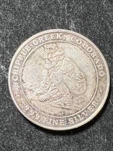lot 68 image: .6 TROY OZ .999 FINE SILVER COLORADO MINING ROUND
