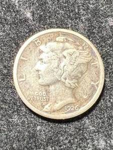 lot 89 image: 1926 US MERCURY DIME