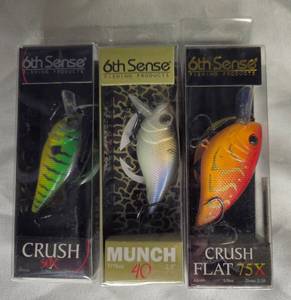 lot 23 image: 3 New 6th Sense Baits
