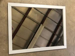 lot 14 image: White Border Mirror Damaged on Border Customer Returns See Pictures