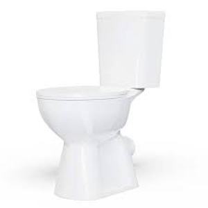 lot 30 image: Simple Project 19 in. 2-Piece 1.01.6 GPF Rear-Outlet Dual Flush Round High Toilet in White (Seat Included)  Customer Returns See Pictures