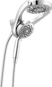 lot 30 image: Delta Faucet 5-Setting HydroRain 2-in-1 Dual Shower Head