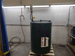 lot 21 image: Oil Tank with Graco Air Pump, 48 H...