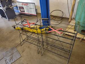 lot 61 image: (2) Battery Racks & (2) Battery Car...