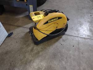 lot 77 image: Dewalt 14 Abrasive Chop Saw...