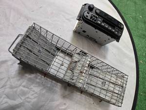 lot 16 image: Lot two items Rabbit Trap and a car stereo