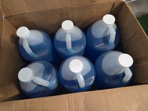 lot 37 image: Lot of 6 splash Original Blue Windshield Wash