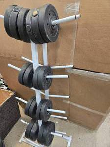lot 48 image: Lot of 60Lb vinyl Weights (2.5lb each of 14 count and 4 of 5lb)) New