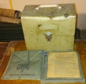 lot 549 image: Vintage U.S. Military Handwarmer With Case (2)