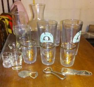 lot 551 image: George Kilians, Jack Daniels, Coors Beer Glasses and More.