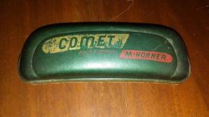lot 563 image: Vintage Comet M. Hohner Harmonica With Case.