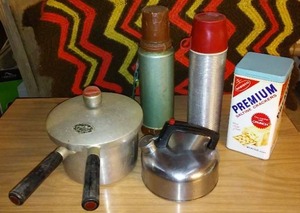 lot 567 image: Vintage American Thermos Bottle and More.