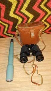 lot 573 image: Balscope Twenty Spotting Scope and Bushnell  Wide Field Binoculars.