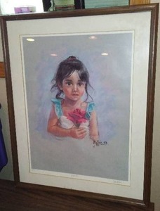 lot 922 image: Signed artist Print Rosita.