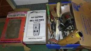 lot 973 image: Vintage Tach-Point Tester and More.