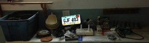 lot 957 image: Electrolux Turbo Rug washer, Automotive AC Recharge Hoses and More.