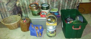 lot 734 image: Large Lot Of Decorative Collectable Tins.
