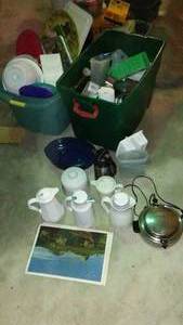 lot 739 image: Plastic Storage Containers, Servers And More.