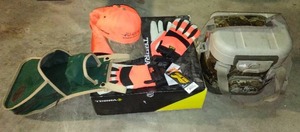 lot 746 image: New Terra Boots, Gloves, Hat, Cooler and more.