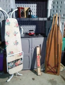 lot 699 image: Vintage Irons, Sadirons, Ironing Boards