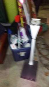 lot 760 image: Scale, And Covered Tote Of Health Care