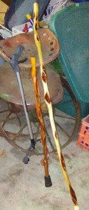 lot 761 image: Diamond Willow Walking Slicks (2)