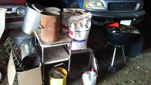 lot 863 image: Weber Grill, Charcoal, Turkey Fryer (2) and More.
