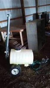 lot 832 image: Allspray Pull Behind yard Sprayer