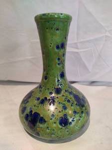 lot 42 image: Vintage Mid Century Peacock Style Pottery Vase