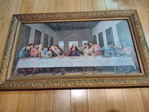 lot 70 image: The Last Supper Framed Art
