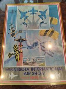 lot 66 image: Limited Edition Minnesota International Air Show Poster
