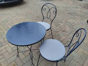 lot 61 image: Bistro Table & Chairs Set