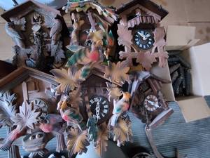 lot 94 image: Six Cuckoo Clocks (Non-Working)