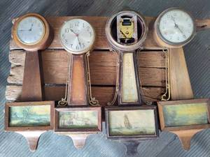 lot 96 image: Four Banjo Clocks (Non Working)
