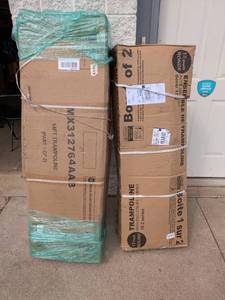 lot 5 image: 2 BOXES OF REPLACEMENT TRAMPOLINE PARTS