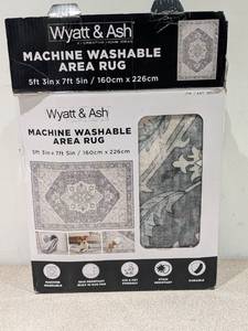 lot 35 image: WYATT & ASH MACHINE WASHABLE DARYA AREA RUG