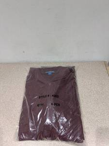 lot 57 image: 6PK. LARGE PORT AUTHORITY GOLF POLOS