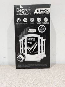 lot 64 image: 5PK. DEGREE ULTRACLEAR  DEODORANT