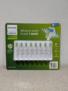 lot 66 image: PHILIPS SONICARE W DIAMOND CLEAN REPLACEMENT BRUSH HEADS 8PK.